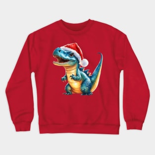 Christmas dynosaur Crewneck Sweatshirt